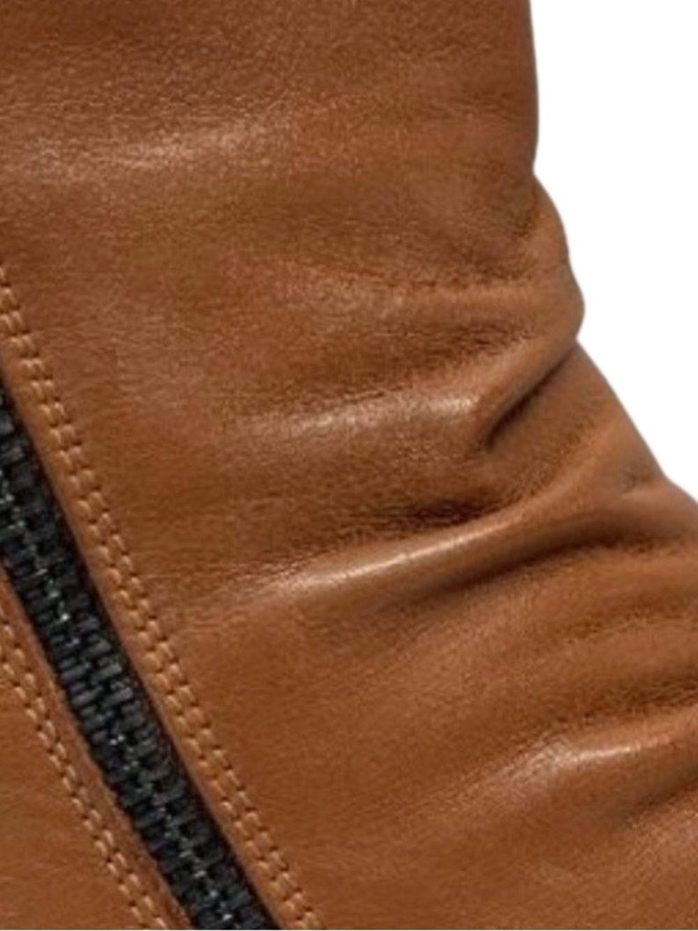 Miz Mooz Tan Moto Boots with Black Sole - Picture 8 of 10